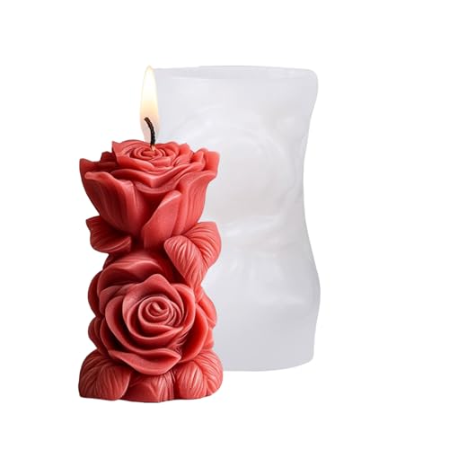 Silikonform mit geprägten Rosenblüten für Epoxidharz, handgefertigte Seifenherstellung, Gipsdekoration, Hochzeitsdekoration, Silikonform von TENYELE
