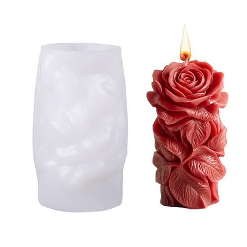 Silikonform mit geprägten Rosenblüten für Epoxidharz, handgefertigte Seifenherstellung, Gipsdekoration, Hochzeitsdekoration, Silikonform von TENYELE