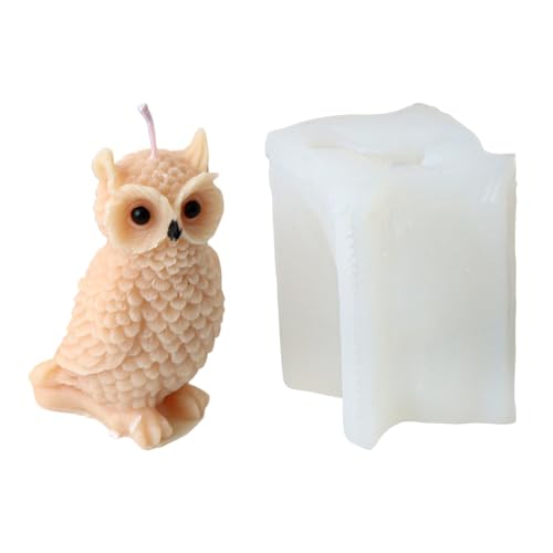 Silikonformen mit stehenden Eulen, handgefertigt, Papageien-Ornament, Epoxidharz, stehende Eule, Tier, Gips, Epoxidharz von TENYELE