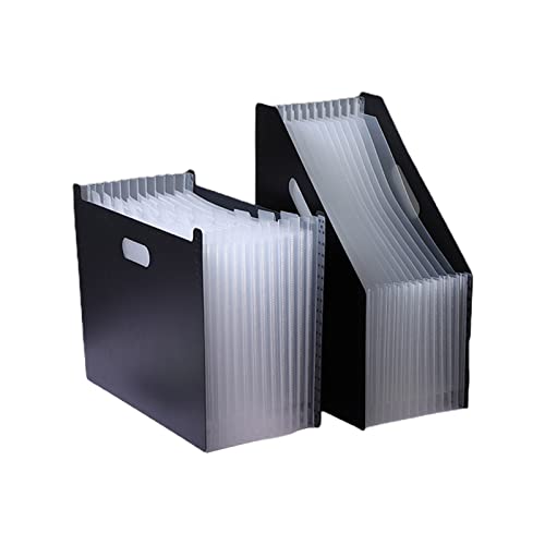 Stehendes Akkordeon-Ordner-Set, A4, Aktenordner, Dokumenten-Organizer, Ordner, 13 Taschen, 2000 Blatt, 2 Stück Stehendes Akkordeon-Ordner-Set, A4, Aktenordner, Dokumenten-Organizer, Ordner, 13 Taschen, 2000 Blatt, 2 Stück von TENYELE
