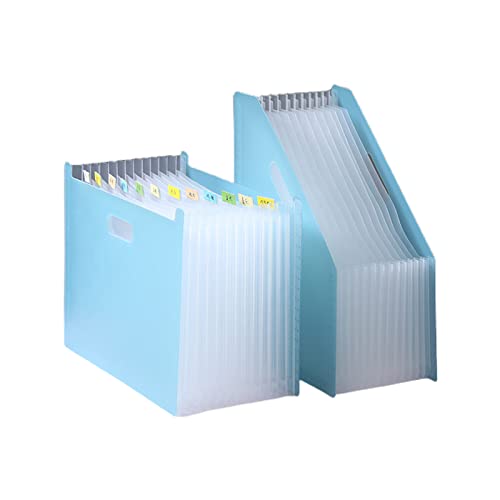 Stehendes Akkordeon-Ordner-Set, A4, Aktenordner, Dokumenten-Organizer, Ordner, 13 Taschen, 2000 Blatt, 2 Stück Stehendes Akkordeon-Ordner-Set, A4, Aktenordner, Dokumenten-Organizer, Ordner, 13 Taschen, 2000 Blatt, 2 Stück von TENYELE