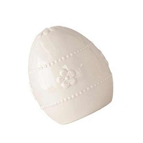 TENYELE Dekorative Keramik Ostereier für elegante Frühlings-Tischdekorationen Osterfeier Geschenk Keramikfiguren Tischdekoration von TENYELE