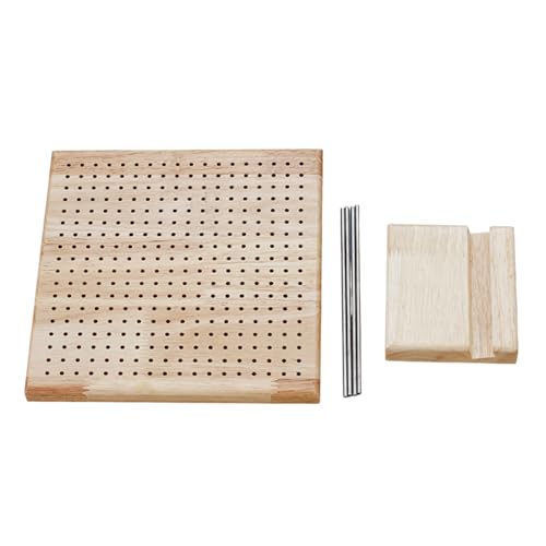 TENYELE Häkelblockierbrett Und Stift Blockierbrett Mit Ständer Für Stricken Von Häkelprojekte Holzstrickblocker TENYELE Häkelblockierbrett Und Stift Blockierbrett Mit Ständer Für Stricken Von Häkelprojekte Holzstrickblocker von TENYELE