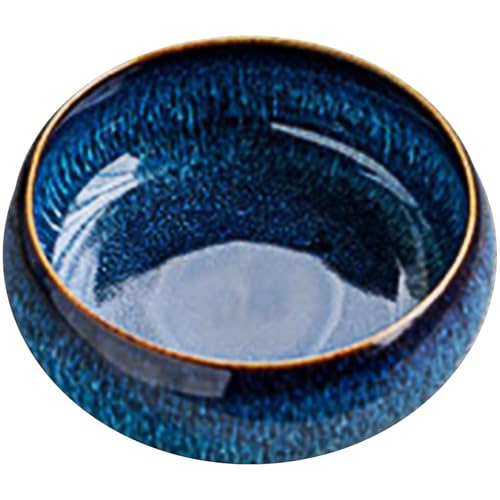 TENYELE Kreative elegante Keramik-Blumenschale für Innengärten, Seerosen und kleine Fische, kein Drainage, Auslaufschutz, Pflanzschale für den Innenbereich von TENYELE