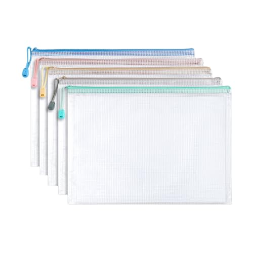Transparente Dokumententaschen aus PVC, wasserdicht, Dokumentenmappe, Aufbewahrungstasche für Studenten, Lehrer, 20 Stück von TENYELE