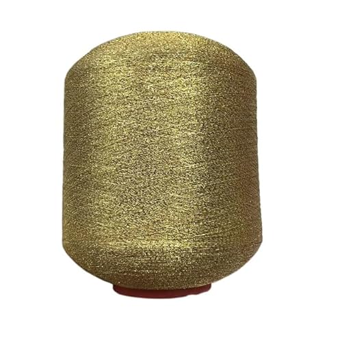 TEPOK 400 g glänzendes buntes Gold-Silber-Seiden-Metallic-Garn zum Weben von Häkelgarn zum Stricken von Nähgarn von TEPOK