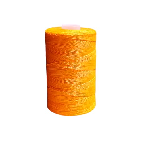 TEQY Nähgarn, 850 m, Nähgarn, 100 % Polyester, Spule, geeignet zum Nähen von Hand und mit der Maschine (Orange) von TEQY