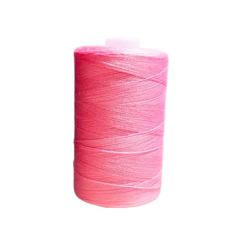 TEQY Nähgarn, 850 m, Nähgarn, 100 % Polyester, Spule, geeignet zum Nähen von Hand und mit der Maschine (Rosa) von TEQY