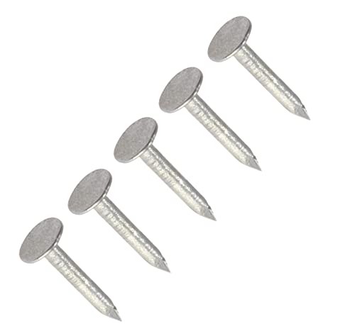 TERF® Verzinkte ELH-Nägel, 10 x 3 mm, 10 mm x 3 mm, extra großer Kopf, für Dachdecker, Heimwerker und Handwerk, Heimdekoration, Holzarbeiten, Möbel und Bau, 200 Stück von TERF