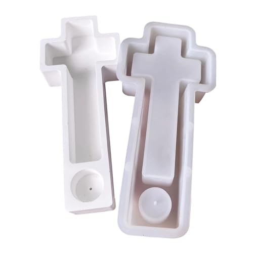 Silikonformen in Kruzifixform, Halloween-Thema, Silikon-Kerzenständer, einfaches Entformen, für Epoxidharz-Halter, Halloween-Bodenformen von TERNCOEW