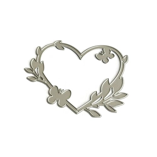 Stanzschablone in Herzform für Scrapbooking, Kartenherstellung, Fotoalbum, dekorative Prägepapier-Stanzform, Karbonstahl, Stanzformen aus Metall zum Schneiden von Karton Stanzschablone in Herzform für Scrapbooking, Kartenherstellung, Fotoalbum, dekorative Prägepapier-Stanzform, Karbonstahl, Stanzformen aus Metall zum Schneiden von Karton von TERNCOEW