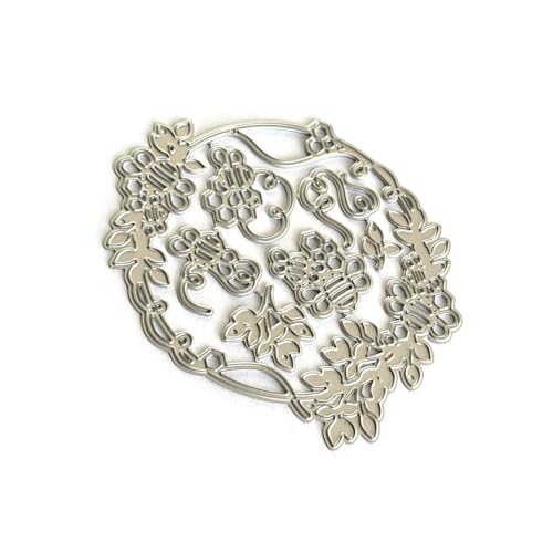 Stanzschablonen aus Metall, Motiv: Blumenkranz, Karbonstahl, Stanzformen für Scrapbooking, Tagebuch, Album, Kartenherstellung, Stanzformen für Papierhandwerk Stanzschablonen aus Metall, Motiv: Blumenkranz, Karbonstahl, Stanzformen für Scrapbooking, Tagebuch, Album, Kartenherstellung, Stanzformen für Papierhandwerk von TERNCOEW