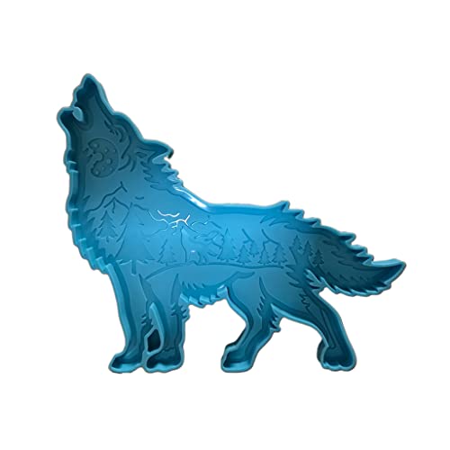 Wolf zum Aufhängen, Epoxidharz mit kultureller Bedeutung des Wolfs, für Wandbehänge, Heimdekoration, Gothic-Wandkunst Wolf zum Aufhängen, Epoxidharz mit kultureller Bedeutung des Wolfs, für Wandbehänge, Heimdekoration, Gothic-Wandkunst von TERNCOEW