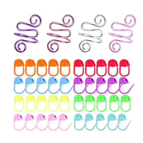 Häkelringe für Spannung + 100 Stück Maschenmarkierer, verstellbarer Spannring für Finger, handgefertigt, offenes Garn, Strickringe, Zubehör, Häkelgeschenke für Frauen, Mutter, Häkeln, Häkeln, 4 Stück Häkelringe für Spannung + 100 Stück Maschenmarkierer, verstellbarer Spannring für Finger, handgefertigt, offenes Garn, Strickringe, Zubehör, Häkelgeschenke für Frauen, Mutter, Häkeln, Häkeln, 4 Stück von TESEAS