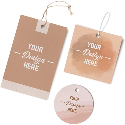 TESFANS 50–200 Stück individuelle Hängeetiketten, personalisierte Kleidungsanhänger mit Logo und Text, individuelle Etiketten für handgefertigte Gegenstände, Business, ideal für Kleidung, Schmuck, TESFANS 50–200 Stück individuelle Hängeetiketten, personalisierte Kleidungsanhänger mit Logo und Text, individuelle Etiketten für handgefertigte Gegenstände, Business, ideal für Kleidung, Schmuck, von TESFANS