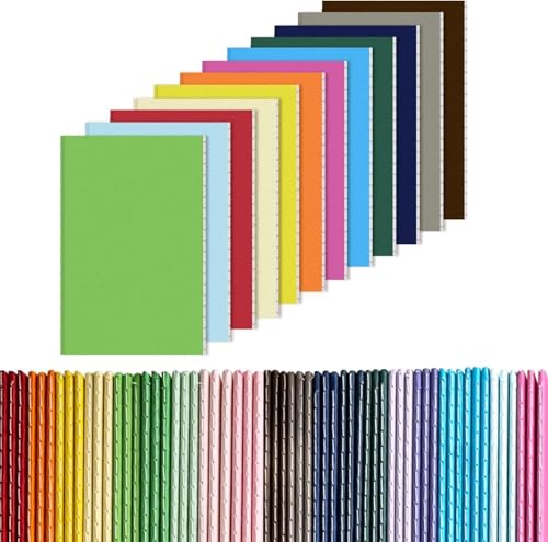 TESIN 60 Stück A6 Farbige Notizbüche, Linierter Journal Notizblock Multipack kleine Taschennotizbücher für Studenten Tagebuch Memo Bürobedarf 14 x 9 cm, 24 Blatt/48 Seiten, 20 Farben TESIN 60 Stück A6 Farbige Notizbüche, Linierter Journal Notizblock Multipack kleine Taschennotizbücher für Studenten Tagebuch Memo Bürobedarf 14 x 9 cm, 24 Blatt/48 Seiten, 20 Farben von TESIN