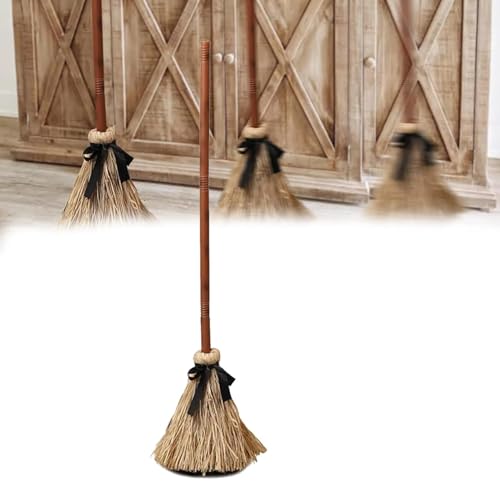 Halloween Deko Hexenbesen, 110 cm Fliegender Hexenbesen Kinder und Erwachsene mit Sound, Helloween Deko Animiert Floating Witch Broom, Hexen Besen für Halloween Hexe Deko Party Dekoration Halloween Deko Hexenbesen, 110 cm Fliegender Hexenbesen Kinder und Erwachsene mit Sound, Helloween Deko Animiert Floating Witch Broom, Hexen Besen für Halloween Hexe Deko Party Dekoration von TETSMG