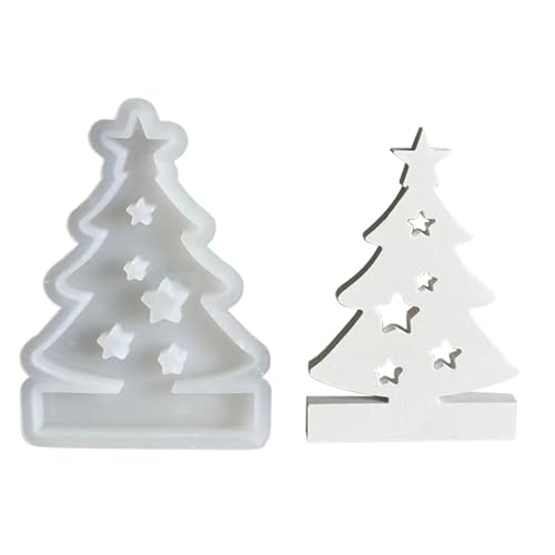 Silikonformen Gießformen Einschieber, Stern Tannenbaum Silikonform Einschieber, Silikonformen Gießformen Weihnachten, Silikonform Weihnachten Kerzenhalter, Giessformen Silikon Gießformen Einschieber von TETSMG