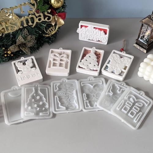 Silikonformen Gießformen Weihnachten Anhänger, 6 Stück Silikonform Weihnachten Hängend Geldgeschenk Box, Gießformen Silikon Weihnachten Giessformen Silikon zum Gießen Weihnachtsdeko Geschenkbox Silikonformen Gießformen Weihnachten Anhänger, 6 Stück Silikonform Weihnachten Hängend Geldgeschenk Box, Gießformen Silikon Weihnachten Giessformen Silikon zum Gießen Weihnachtsdeko Geschenkbox von TETSMG