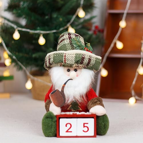 Weihnachtsdeko Holz Adventskalender 2024, Tischdeko Weihnachten Countdown Kalender aus Holz, Weihnachtsdeko Tisch Adventskalender 2024, Holz Kalender für Weihnachten Deko Home Büro (Weihnachtsmann B) Weihnachtsdeko Holz Adventskalender 2024, Tischdeko Weihnachten Countdown Kalender aus Holz, Weihnachtsdeko Tisch Adventskalender 2024, Holz Kalender für Weihnachten Deko Home Büro (Weihnachtsmann B) von TETSMG