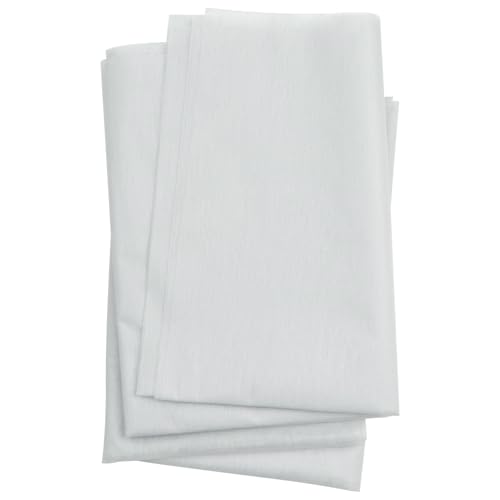 TEUYOE Bügelvlies Stoff 200 x 100 cm, 30g/m² Vlieseline zum Aufbügeln, Vlies Vliesstoff, Aufbügelbarer Einlagestoff Leichtes Gewicht für Nähhandwerk Basteln Heimwerken Stickereien (Weiß) von TEUYOE