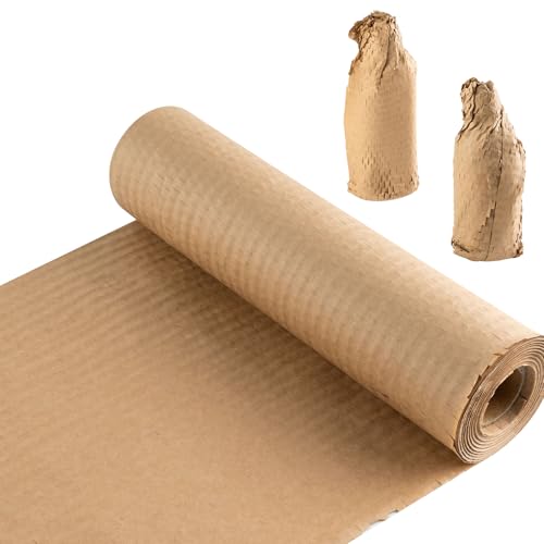 TEUYOE Wabenpapier Rolle, erpackungsmaterial, Luftpolsterfolie Alternative für Versand und Umzug,nachhaltiges Verpackungsmaterial (30 cm x 50 M) von TEUYOE