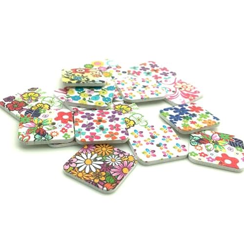 TEWAX Gemischte mehrfarbige Holzknöpfe für Kinderkleidung, Scrapbooking, dekorative Handarbeiten, DIY-Zubehör TEWAX Gemischte mehrfarbige Holzknöpfe für Kinderkleidung, Scrapbooking, dekorative Handarbeiten, DIY-Zubehör von TEWAX