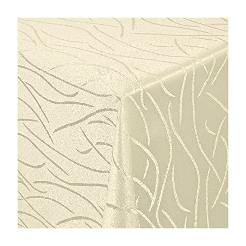Tischdecke - Streifen-Design in Creme-Champagner 140x270 cm eckig - Maßgefertigte Tischdecke - Weihnachtstischdecke auf Maß Tischdecke - Streifen-Design in Creme-Champagner 140x270 cm eckig - Maßgefertigte Tischdecke - Weihnachtstischdecke auf Maß von TEXMAXX