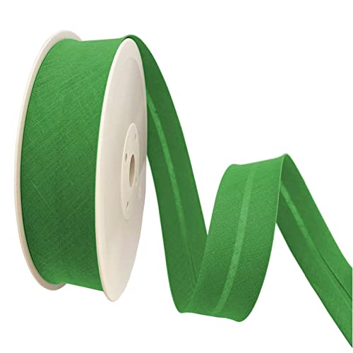 TEXTEX = 20 mm Breites Schrägband. 50% Baumwolle und 50% Polyester. Stück von 10m - (Moosgrün) von TEXTEX