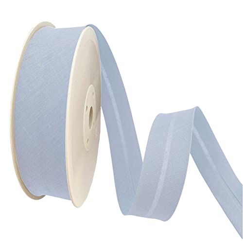 TEXTEX = 20 mm Breites Schrägband. 50% Baumwolle und 50% Polyester. Stück von 10m - (Hellblau) von TEXTEX