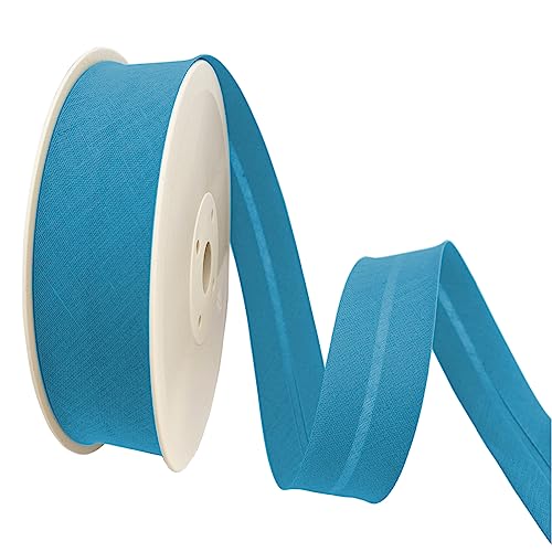 TEXTEX = 20 mm Breites Schrägband. 50% Baumwolle und 50% Polyester. Stück von 10m - (Himmelblau) von TEXTEX