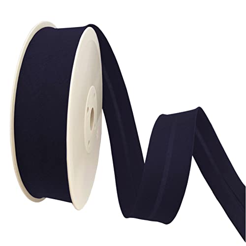 TEXTEX = 20 mm Breites Schrägband. 50% Baumwolle und 50% Polyester. Stück von 10m - (Navy blau) von TEXTEX