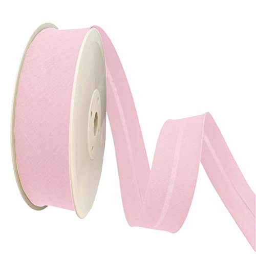 TEXTEX = 20 mm Breites Schrägband. 50% Baumwolle und 50% Polyester. Stück von 10m - (Rosa) von TEXTEX