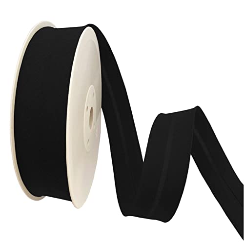 TEXTEX = 20 mm Breites Schrägband. 50% Baumwolle und 50% Polyester. Stück von 10m - (Schwarz) von TEXTEX