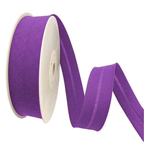 TEXTEX = 20 mm Breites Schrägband. 50% Baumwolle und 50% Polyester. Stück von 10m - (Violett) von TEXTEX