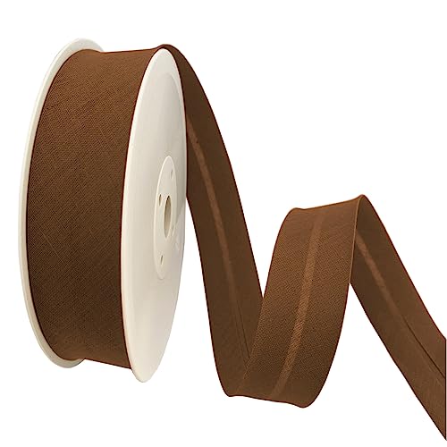 TEXTEX = 20 mm Breites Schrägband. 50% Baumwolle und 50% Polyester. Stück von 10m - (Brun) von TEXTEX