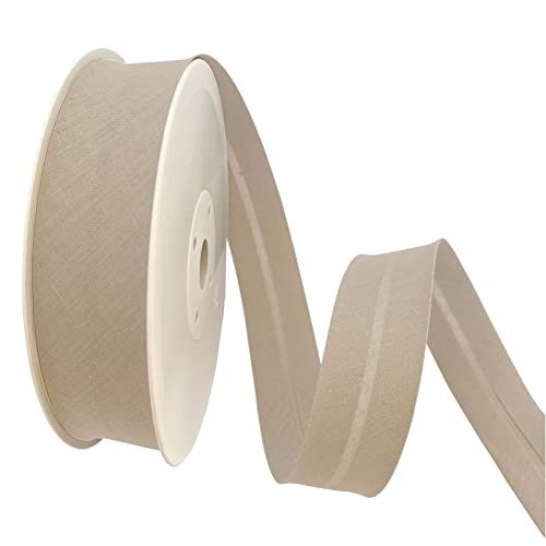 TEXTEX = 30 mm Breites Schrägband. 50% Baumwolle und 50% Polyester. Stück von 10m - (Beige) von TEXTEX