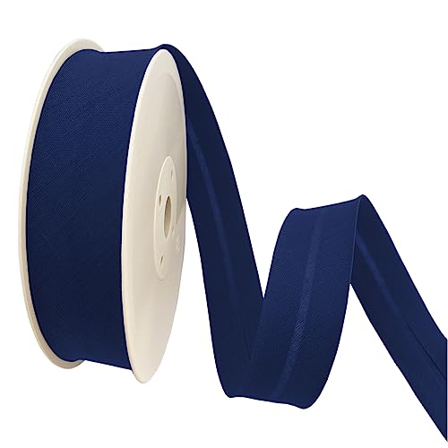 TEXTEX = 30 mm Breites Schrägband. 50% Baumwolle und 50% Polyester. Stück von 10m - (Elektrisches Blau) von TEXTEX
