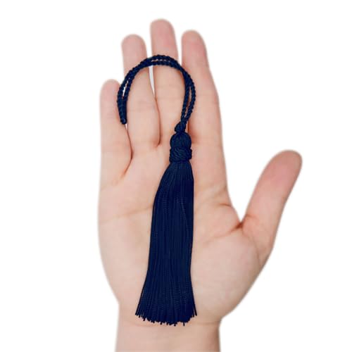 TEXTEX = Cuquillo Quaste Mit Auf Dem Kopf Gebunden. 10 cm Lang. 100% Viskose. Beutel mit 5 Einheiten - (Navy Blau) von TEXTEX