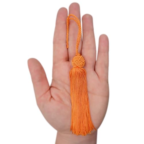 TEXTEX = Turk's Head Cuquillo Quaste. 10 cm Lang. 100% Viskose. Beutel Mit 5 Einheiten - (Orange) von TEXTEX