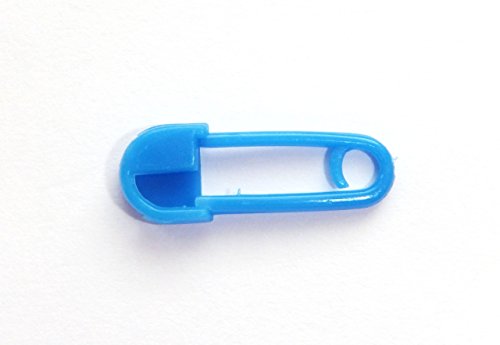 10 Kunststoff Sicherheitsnadeln (Blau / 20 mm) von TEXTIMO