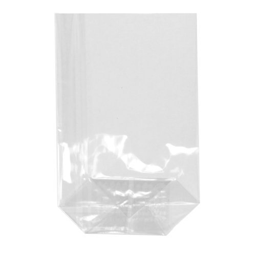 100 Stück Zellglas - Bodenbeutel/Tüte (Transparent Neutral / 11 x 19 cm) TOP QUALITÄT von TEXTIMO