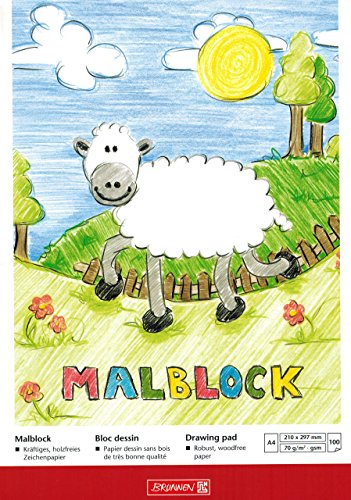 Malblock/Zeichenpapier "BRUNNEN" 50 Blatt / A3-70g (297 x 420 mm) von TEXTIMO
