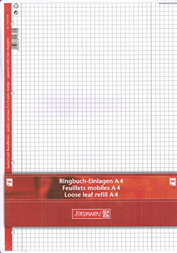 Ringbuch-Einlagen/Papier "BRUNNEN" A4 /100 Blatt - kariert von TEXTIMO