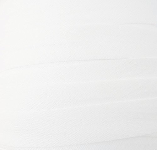 Schrägband/Textilband - Blende "Weiß" 30 mm/Baumwolle (10 Meter) von TEXTIMO