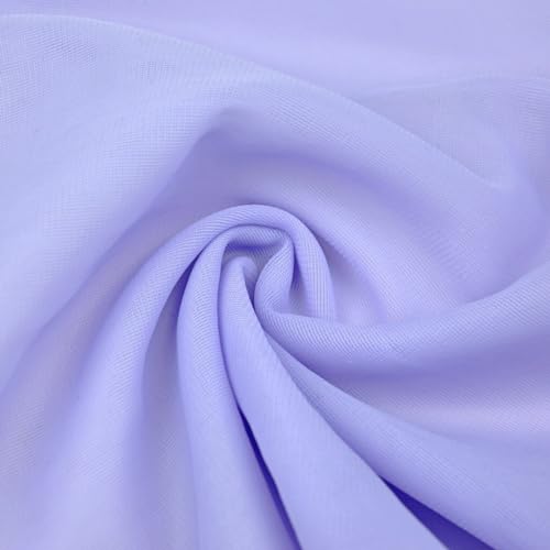 Textrend Chiffon Stoff Meterware - 100% Polyester - Antiallergisches Material - Stoff zum Nähen von Kleidungsstücken Schleiern und Dekorationen - Textilien 1x1.6m (Lavendel) von TEXTREND
