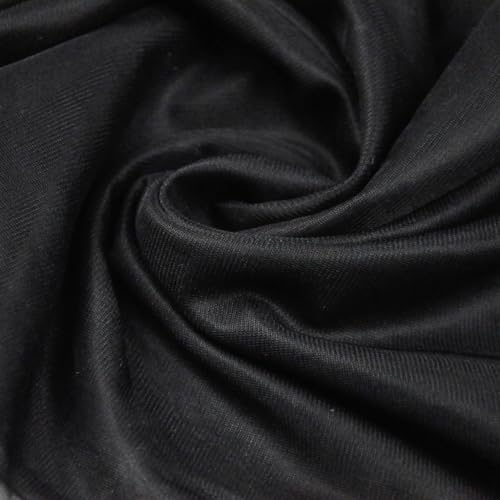 Textrend Chiffon Stoff Meterware - 100% Polyester - Antiallergisches Material - Stoff zum Nähen von Kleidungsstücken Schleiern und Dekorationen - Textilien 1x1.6m (Schwarz) von TEXTREND