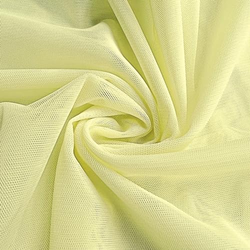 Textrend Chiffon Stoff Meterware - 100% Polyester - Antiallergisches Material - Stoff zum Nähen von Kleidungsstücken Schleiern und Dekorationen - Textilien 1x1.6m (Zitrone) von TEXTREND