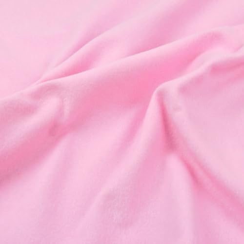 Textrend - Flanellstoff - Muster - antiallergisch - Textil 1x1,60m - Meterware - Schneidern (Rosa) von TEXTREND