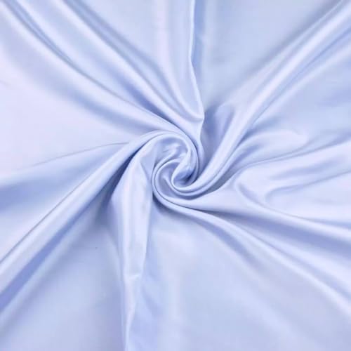 Textrend Futterstoff Meterware - 100% Acetat - Knitterfreies Material - Vielseitiger Dekorationsstoff - Material der Kleidung - Textilien 1x1.4m - Stoff zum Nähen (Blasser Lavendel) von TEXTREND